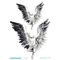 Cool Tattoo with Wings Personality Fashion Fallen Angel Arm Tattoo with Waterproof Tattoo Stickers
