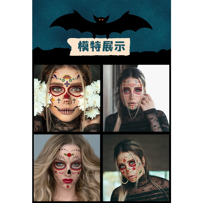 Halloween Clown Horror Mouth Tattoo Stickers, for Party Props Horror Cosplay Costume Makeup Props, for Halloween Masquerade Cosplay Party.