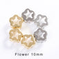 20pcs Golden Copper Hollow Bottom With Holes Base for K9 Rhinestone DIY Jewelry Making