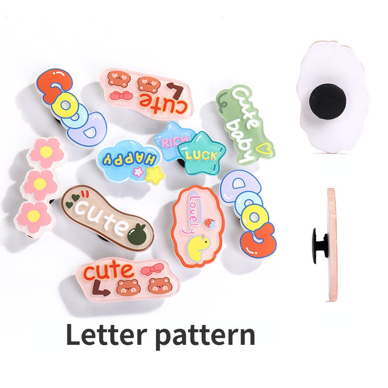 Selling Crocs Diy Accessories Cartoon Cute Girl Head Acrylic Mixed Shoes Flower Shoe Buckle Accessories