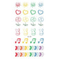 Hyuna Small Fresh Tattoo Stickers Cute Smiley Rainbow Lines Waterproof Tattoo Stickers Instagram Style