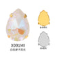 TonyBead, light-colored 50 water droplets Mocha fluorescent four-corner claw drill DIY jewelry sticker drilling material, shoes and clothing accessories wholesale