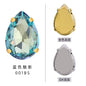 10 * 14/13 * 18mm water drop claw diamond, gold/silver bottom support four-claw crystal claw diamond, hand-sewn rhinestone, clothing accessories