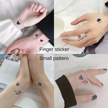 Fashion Small Tattoo Stickers Cute Student Finger Ins Style Semi-permanent Herbal Tattoo Stickers