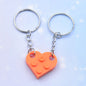 Acrylic Material Creative Building Block Keychain/Keyring 1pcs Pendant Decorative Acrylic Heart Shape Necklace