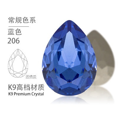 High-end Water Drop 13*18mm High Top Rhinestones Unusual Rhinestones Diy Jewelry Accessories Tip Bottom Diamond Nail Nail Sticker Diamond Materials