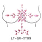 【ready Stock】Body Sticker Acrylic Chest Diamond Sticker Women Fake Tattoo Stickers Rave Party Dance Chest Decoration