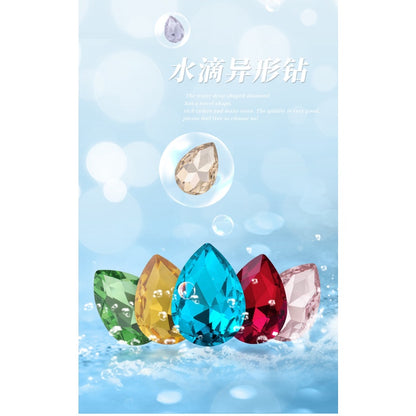 18 * 25Mm water drop shape, manufacturer wholesale glass material water drop crystal rhinestone mobile phone sticker diamond DIY accessories hair accessories handmade material glass diamond beads