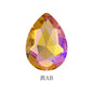 18 * 25Mm water drop shape, manufacturer wholesale glass material water drop crystal rhinestone mobile phone sticker diamond DIY accessories hair accessories handmade material glass diamond beads