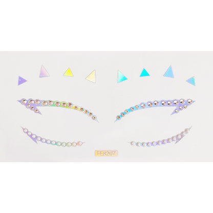 Laser Eye Patch Pearl Rhinestones Eye Acrylic Face Diamond Patch Paper