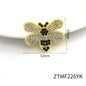 Cute Butterfly Bee Rabbit Crystal ABS Pearl Rhinestone Non-woven Fabric Patch for Decoration