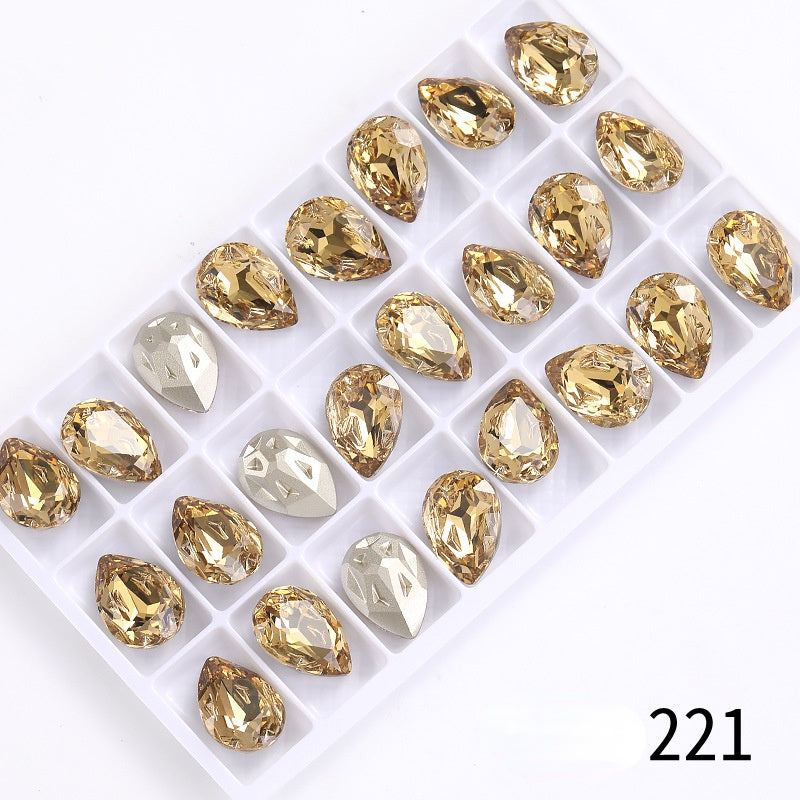 High-end boutique, Starfall series 10 * 14/13 * 18mm water drop crystal glass diamond bracelet clothing accessories