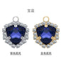 Fashion Pendant Fat Triangle Crystal Glass Claw Rhinestone Diy Necklace Earrings Accessories