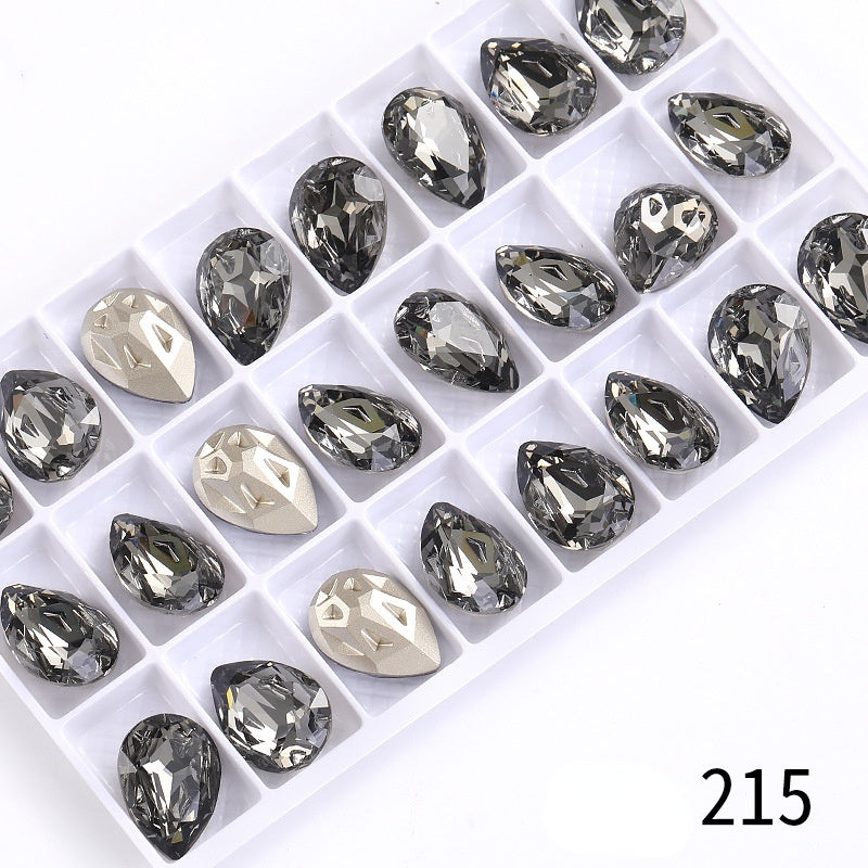 High-end boutique, Starfall series 10 * 14/13 * 18mm water drop crystal glass diamond bracelet clothing accessories