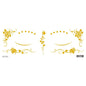 Gold Stickers Beauty Makeup Sweet Makeup Party Concert Gold Face with Waterproof Tattoo Stickers