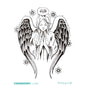 Cool Tattoo with Wings Personality Fashion Fallen Angel Arm Tattoo with Waterproof Tattoo Stickers