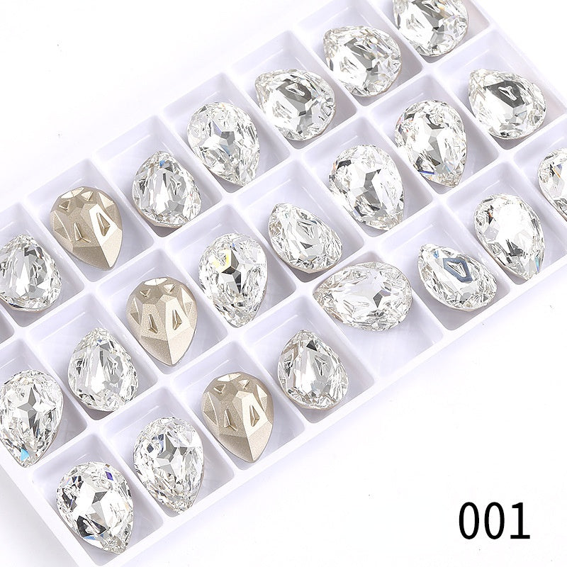 High-end boutique, Starfall series 10 * 14/13 * 18mm water drop crystal glass diamond bracelet clothing accessories