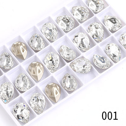 High-end boutique, Starfall series 10 * 14/13 * 18mm water drop crystal glass diamond bracelet clothing accessories