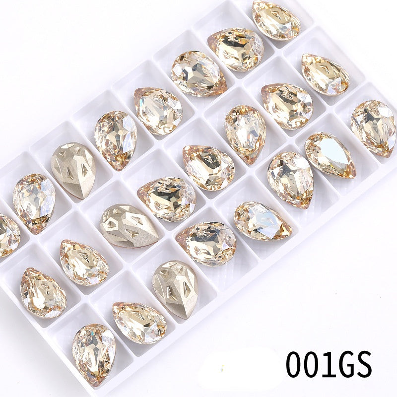 High-end boutique, Starfall series 10 * 14/13 * 18mm water drop crystal glass diamond bracelet clothing accessories
