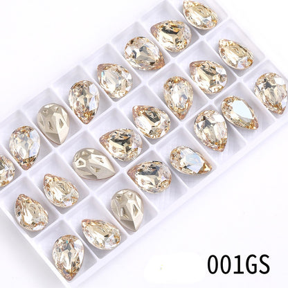 High-end boutique, Starfall series 10 * 14/13 * 18mm water drop crystal glass diamond bracelet clothing accessories