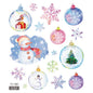Face Stickers Christmas Cute Stickers Waterproof Children's Cartoon Glitter Snowflake Santa Claus