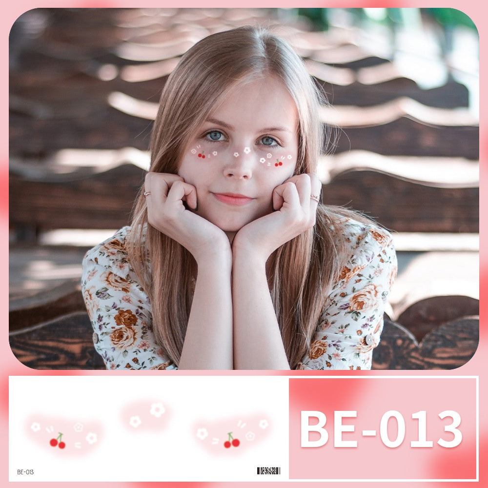 Blush makeup stickers Love Star Tattoo Sticker Cute Girl Face Sticker