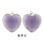 Fashion Transparent Love Heart Crystal Pendant for Earring Necklace Diy Making