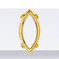 20pcs Golden Copper Hollow Bottom With Holes Base for K9 Rhinestone DIY Jewelry Making