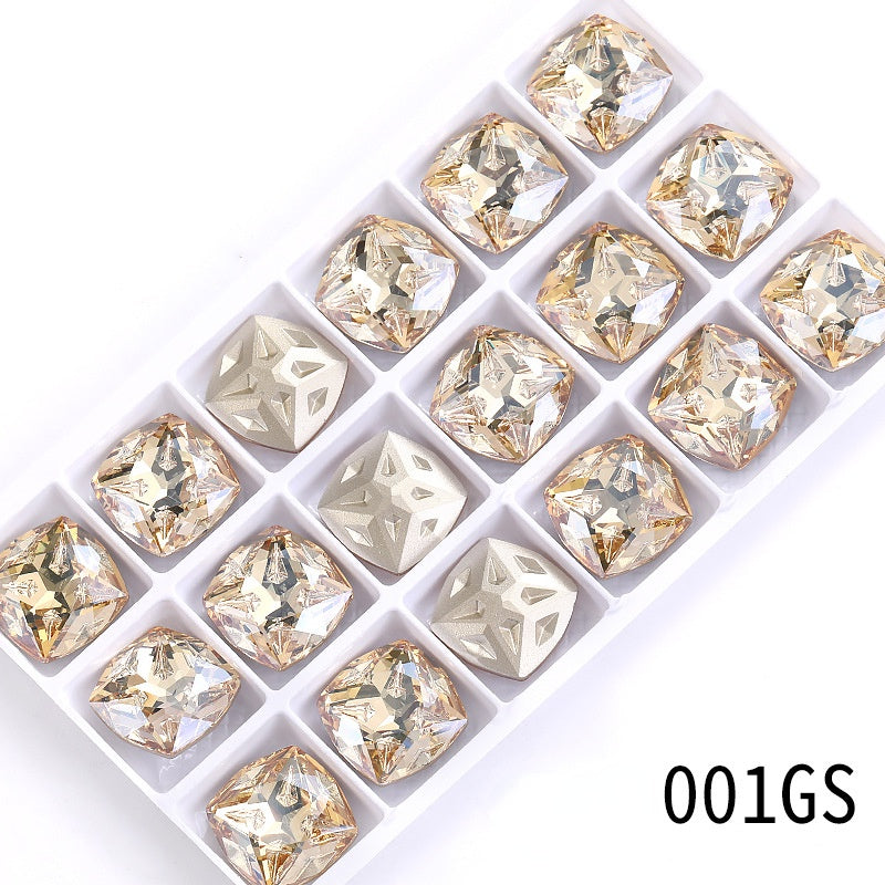 Star Meteorite Series K9 High-grade Fat Square Crystal Glass Diamond Bag Dress Accessories