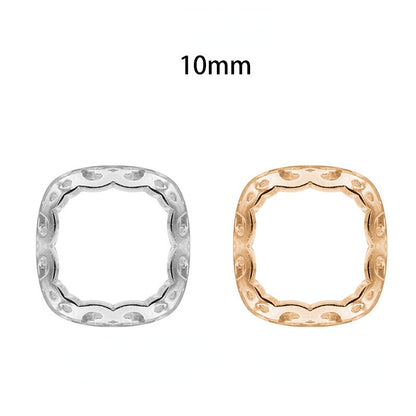 Golden/Silver Nest Shape Bottom/Sew on Rhinestone DIY Jewelry Making/Copper Material