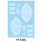 White Lace Tattooed HENNA INSTAN/HENNA TEMPORER Waterproof Indian Floral Geometric Pattern for A Party Wedding