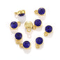 6MM Beads Pendant Shiny Crystal Diamond Glass Rhinestone  with Gold/Silver Zinc Base Necklace
