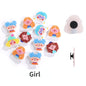 Selling Crocs Diy Accessories Cartoon Cute Girl Head Acrylic Mixed Shoes Flower Shoe Buckle Accessories