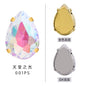 10pcs Light Purple Water Drop Four Angle Claw Crystal Hand Sewing Rhinestone Jewelry Accessories