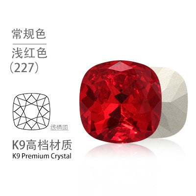 12mm Tip Bottom Special Shape Fat Square Crystal Diamond Tip Bottom Special Shape Glass Diamond Diy Jewelry Accessories Materials