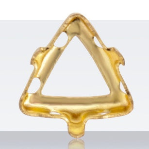 20pcs Golden Copper Hollow Bottom With Holes Base for K9 Rhinestone DIY Jewelry Making