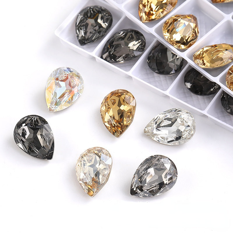 High-end boutique, Starfall series 10 * 14/13 * 18mm water drop crystal glass diamond bracelet clothing accessories