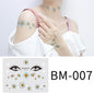 Fashion Little Daisy Print Face Stickers Waterproof and Sweatproof Collarbone Arm Temporary Tattoo Stickers