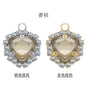Fat Triangle Diy Necklace Earrings Accessories Pendant Crystal Glass Claw Rhinestone