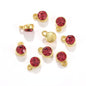 6MM Beads Pendant Shiny Crystal Diamond Glass Rhinestone  with Gold/Silver Zinc Base Necklace