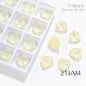 Fat Triangle Mocha Series Garment Sew on Rhinestone Glass Crystal Button for Clothing Jewelry Making