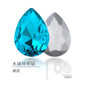 Manufacturer wholesale 7 * 10mm water drop glass diamond 100 pcs, glass material crystal water drop type rhinestone mobile phone sticker diamond DIY accessories hair accessories handmade material glass diamond beads