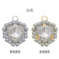 Fashion Pendant Fat Triangle Crystal Glass Claw Rhinestone Diy Necklace Earrings Accessories