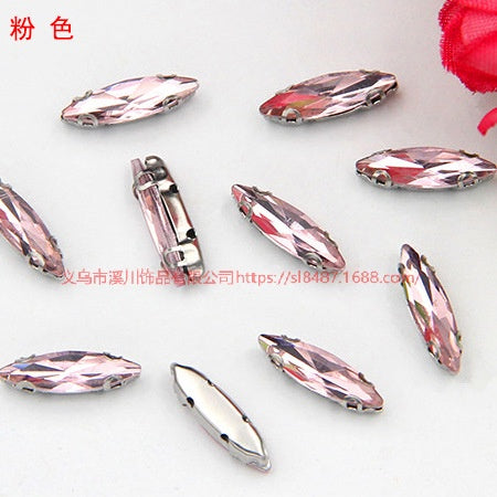 4*15mm Fine Horse Eyes Four Angle Claw Rhinestones Special Shape Crystal Rhinestones Hand Sewn Glass Rhinestones Anti-hook Claw Drill Accessories
