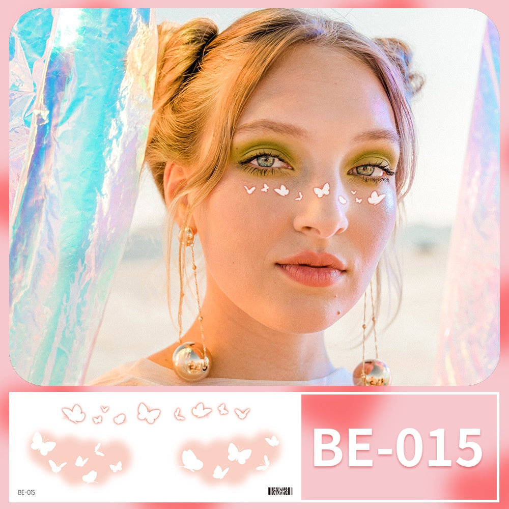 Blush makeup stickers Love Star Tattoo Sticker Cute Girl Face Sticker