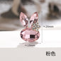 Faship Rhinestone Crystal Bunny Rabbit Pin Brooch Accessories for Easter