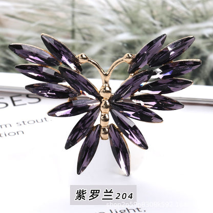 Full of Diamond Crystal Butterfly Alloy Cell Phone Case DIY Crocs Accessories