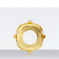 20pcs Golden Copper Hollow Bottom With Holes Base for K9 Rhinestone DIY Jewelry Making