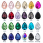 18 * 25Mm water drop shape, manufacturer wholesale glass material water drop crystal rhinestone mobile phone sticker diamond DIY accessories hair accessories handmade material glass diamond beads