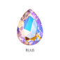 Manufacturer wholesale 7 * 10mm water drop glass diamond 100 pcs, glass material crystal water drop type rhinestone mobile phone sticker diamond DIY accessories hair accessories handmade material glass diamond beads